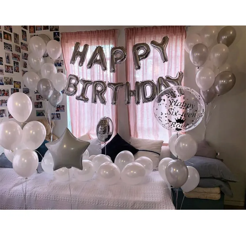 Globos De Papel De Aluminio De Color Caramelo Para Decoración De