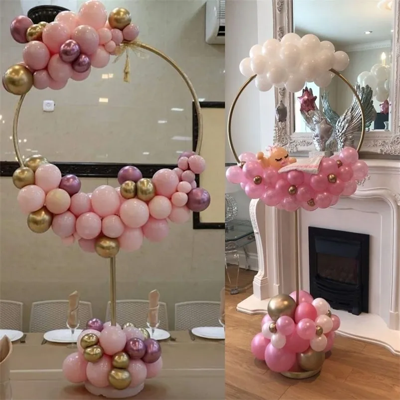 Other Festive Party Supplies Balloon Arch Balloons Ring Stand for Baby Shower Wedding Decoration Round Hoop holder birthday party baloon ballon 221010