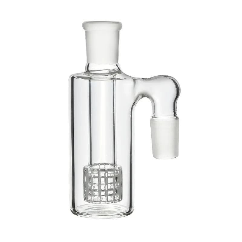 Recycleur de pomme de douche Attrape-cendres Fumer Perc Verre 45 ou 90 Degrés Joint Catcher Collector 14mm Mâle Pour Bongs Narguilé Tuyau D'eau Accessoires Couleur