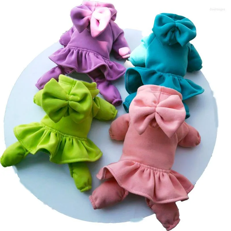 Ropa para perros ropa de mascota otoño invierno mediano pequeño monstruos de princesa vestida de princesa con capucha tibia linda bowknot dulce abrigo chihuahua