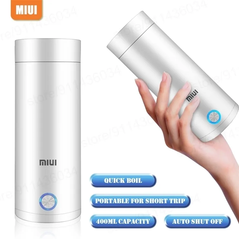 Altri utensili da cucina MIUI Bollitori elettrici portatili Tazza 400ml 220v Tè Caffè Bollitore elettrico Bollire l'acqua da viaggio Tenere in caldo Elettrodomestici da cucina Thermo 221010