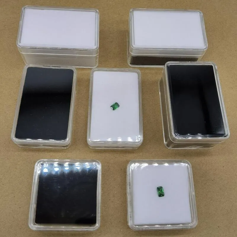 Clear Acrylic Gemstone Display Box Square Plastic Jewelry Display Case ...