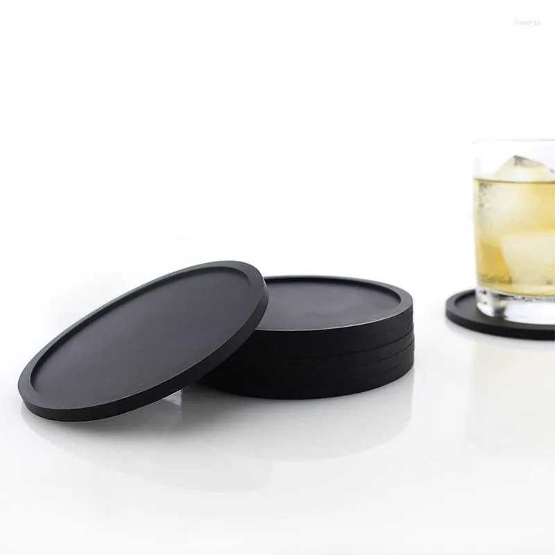 Table Mats 1PCS Antidérapant Silicone Drinking Set Holder Cup Mat Kitchen Gadget Sets