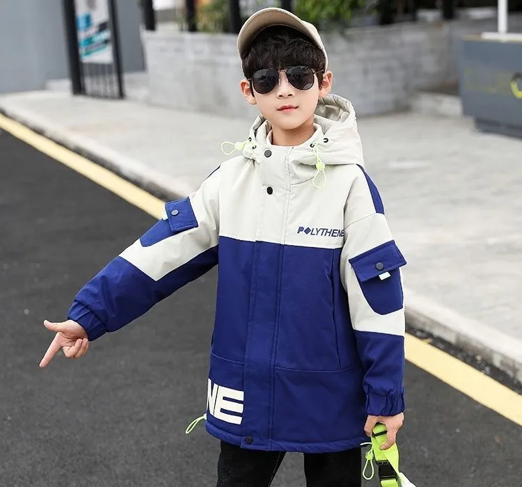 Xingfenly Gothic Punk Style Winter Coat Male Korean Trend
