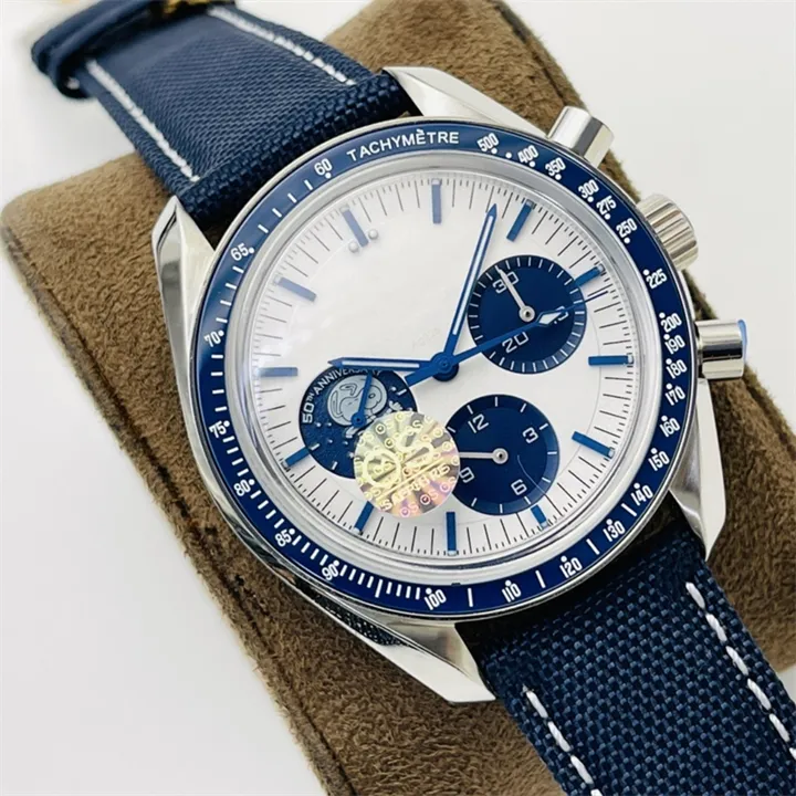OS Montre de luxe hommes Montres 42mm 7750 chronographe mouvement mécanique en acier Montre de luxe montres de créateurs Montres-bracelets