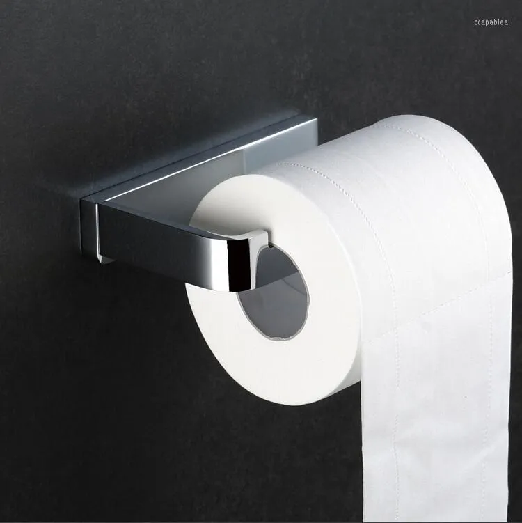 Bath Accessory Set Total Brass Bathroom Accessories Chrome Square Toilet Brush Holder Paper Towel Bar Hardware