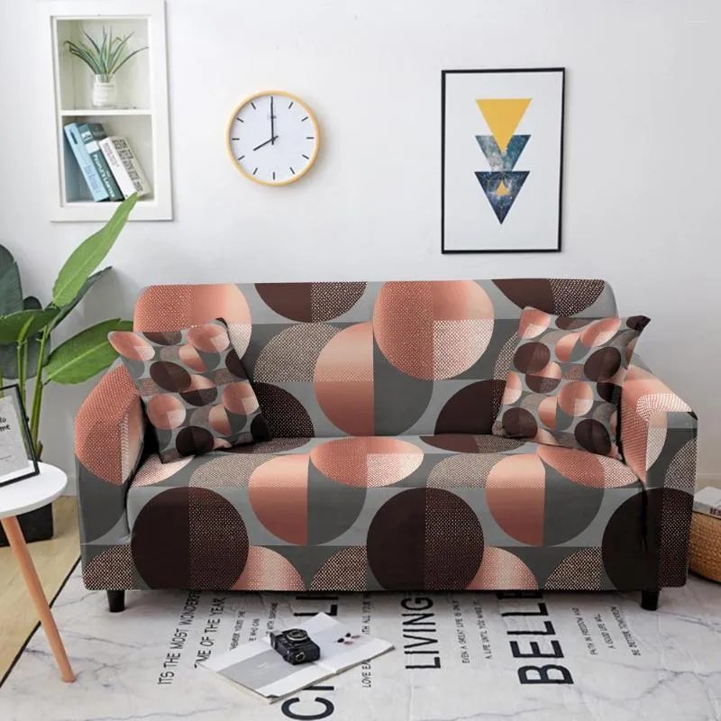 Pokrywa krzesła elastyczna sofa geometri sofa rozciągająca kanapa narożna dla 2/3/4-seatera slipcovers w salonie kombinezon l Kształt