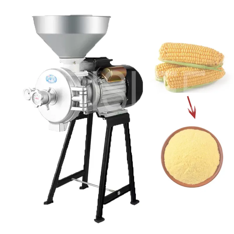 Dry Electric Feed Flour Mill Cereals Grinder Rice Corn Grain