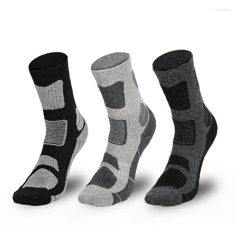 Chaussettes de sport épaisses pour hommes, randonnée, Ski, plein air, Fitness, course à pied, garde au chaud, adaptées au Ski athlétique, snowboard, hiver