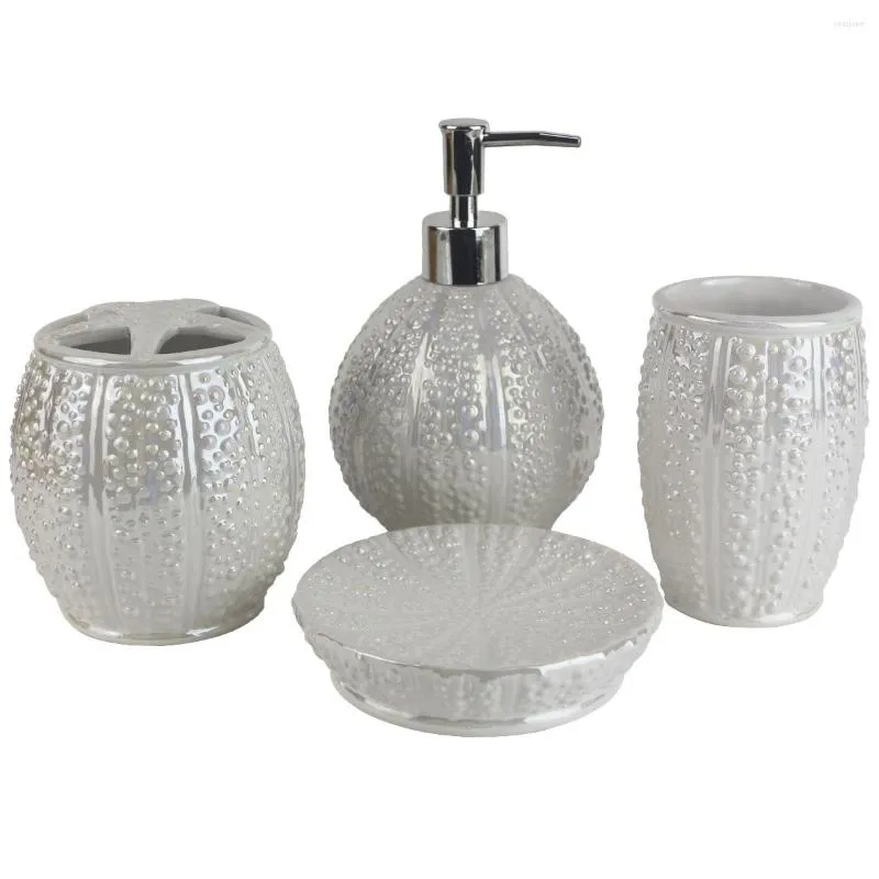 Ensemble d'accessoires de bain quatre pièces/ensembles accessoires de salle de bain pour ménage résine synthétique artisanat décoration de la maison