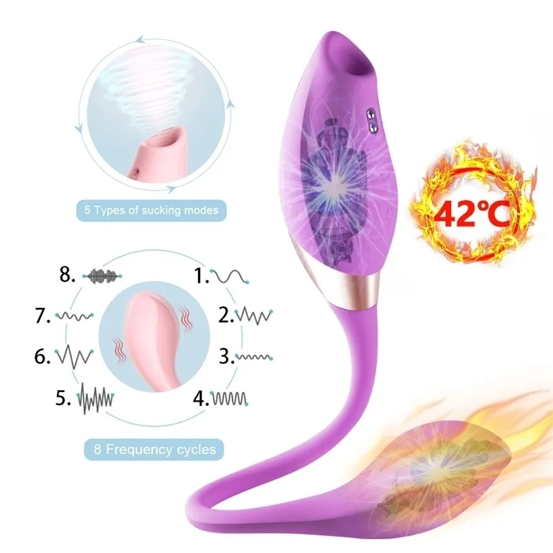 Vibrator With Heating And Sucking Function For Clitoris Stimulation_voghion.com