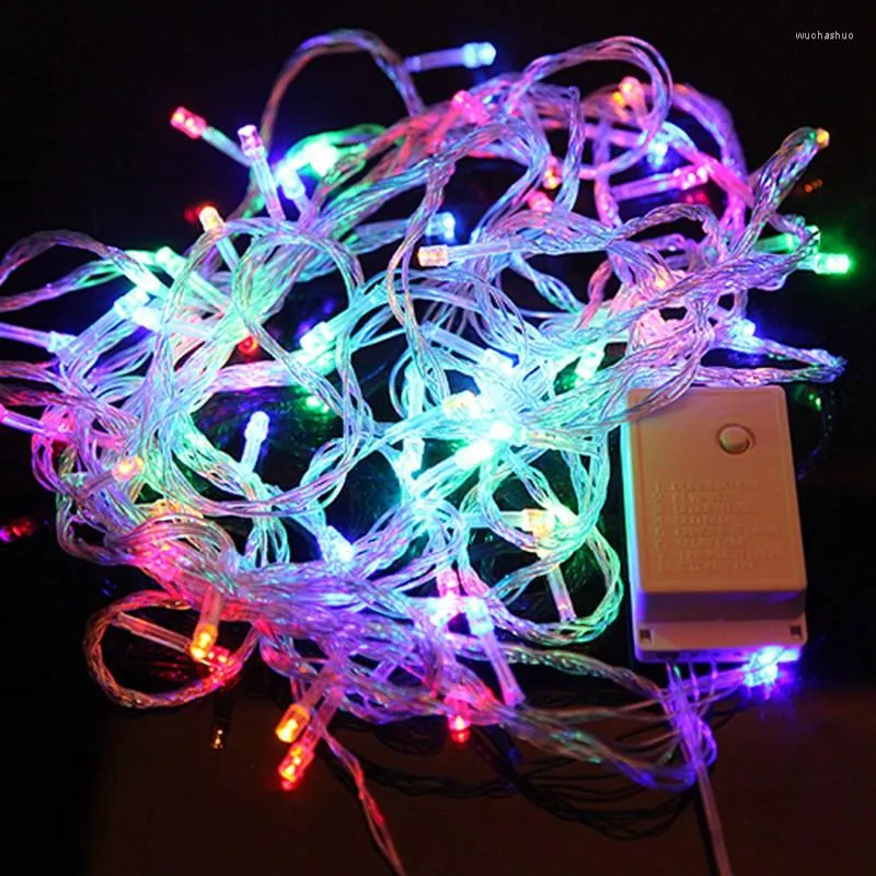 Strings Jiguoor 10M 100 Led String Garland Christmas Tree Multicolore Fairy Light Non impermeabile Home Garden Party Outdoor Holiday Decor