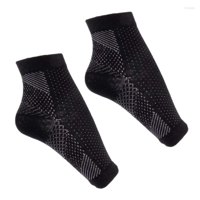 Supporto per caviglia 2 paia di calzini a compressione del piede Anti affaticamento Piedi varicosi Manica per esterni-S/M