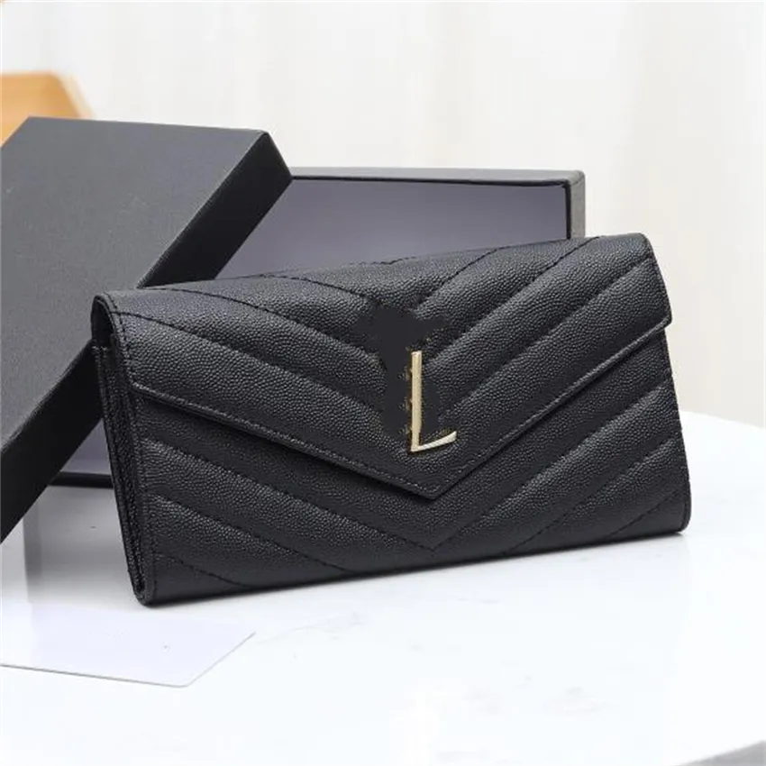 Fashion Men 'plånbok YSLITY Luxury Design Mini Women' Business Card Holder Single Zipper Long Square Card Bag 02-01