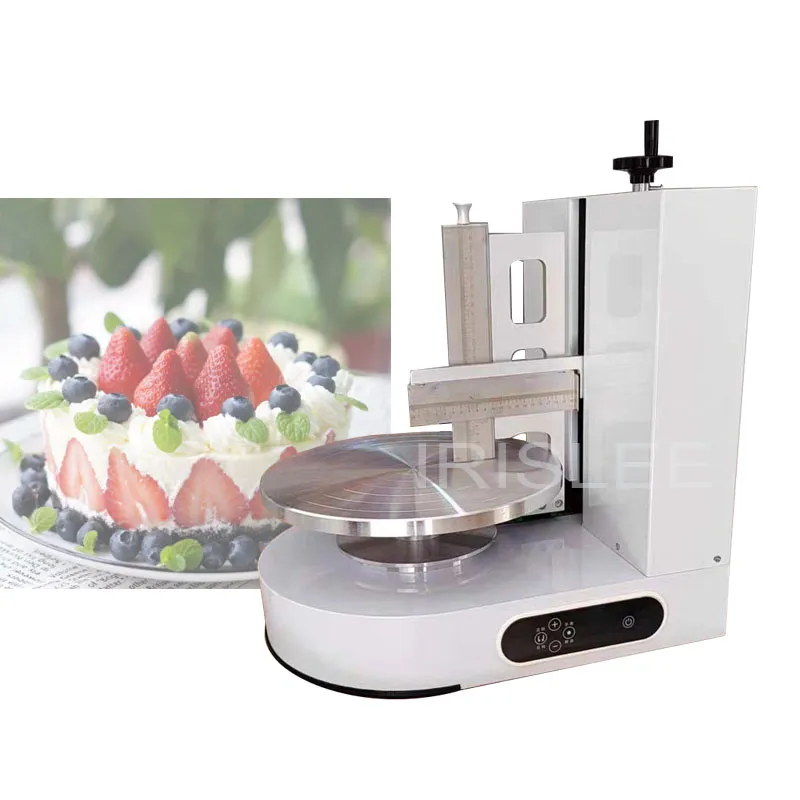 Automatic Birthday Cake Making Cream Icing Coating Machine For Round