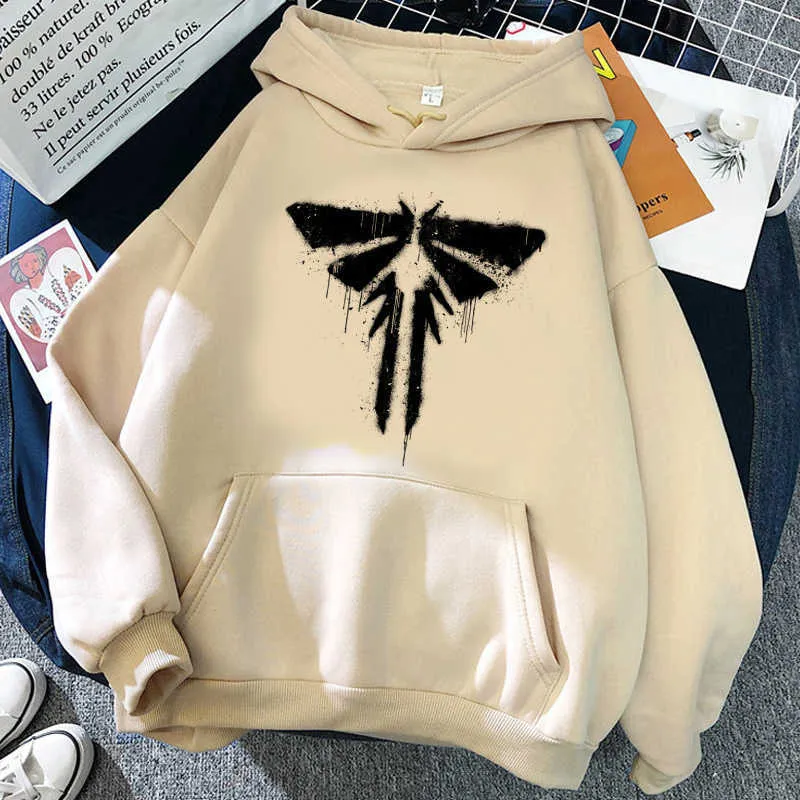 Men's Hoodies Sweatshirts the last of us hoodies male printed Korea streetwear grunge male clothing pullover anime graphic T221008