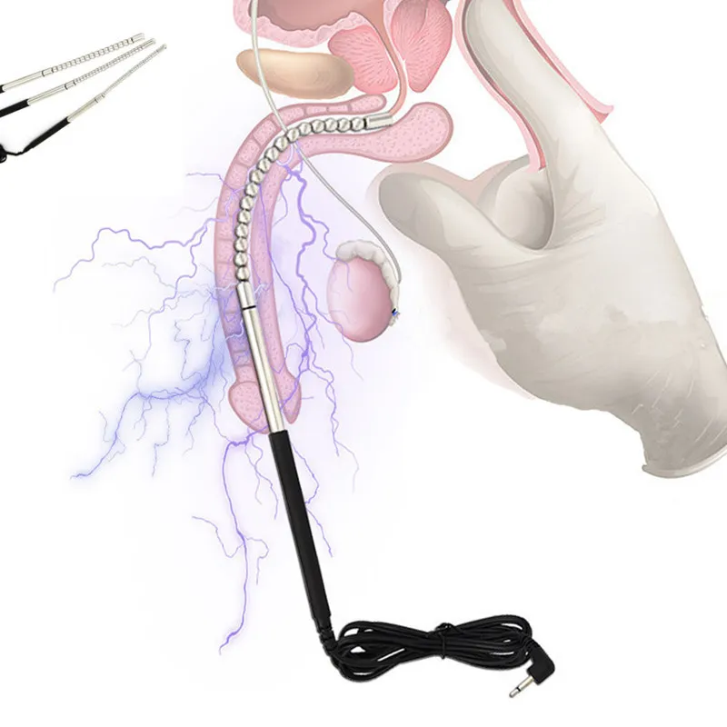 Adult Toys 4/5/6mm Plug Sex Products Electro Shock Urethral Dilatator Sounds Prince Wand Sounding Electric Cat_voghion.com