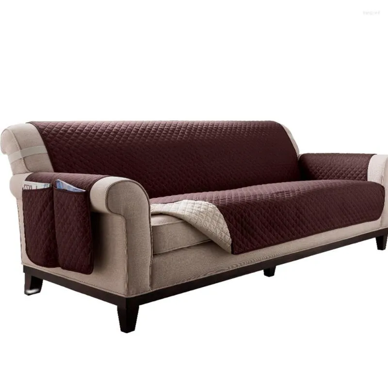 Pokrywa krzesła bez poślizgu sofa w kratę Cover Slipcover wodoodporność Funture Protector 2 i 3 SEater Nowoczesna kanapa do salonu