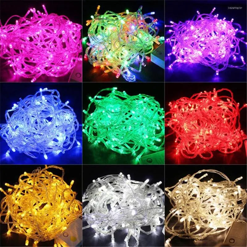 Strings 10m 100 LED STRING LICHTEN Kerstmis Outdoor Decoratie Wedding Party Garland verlichting Gullande lumineuse exterieur