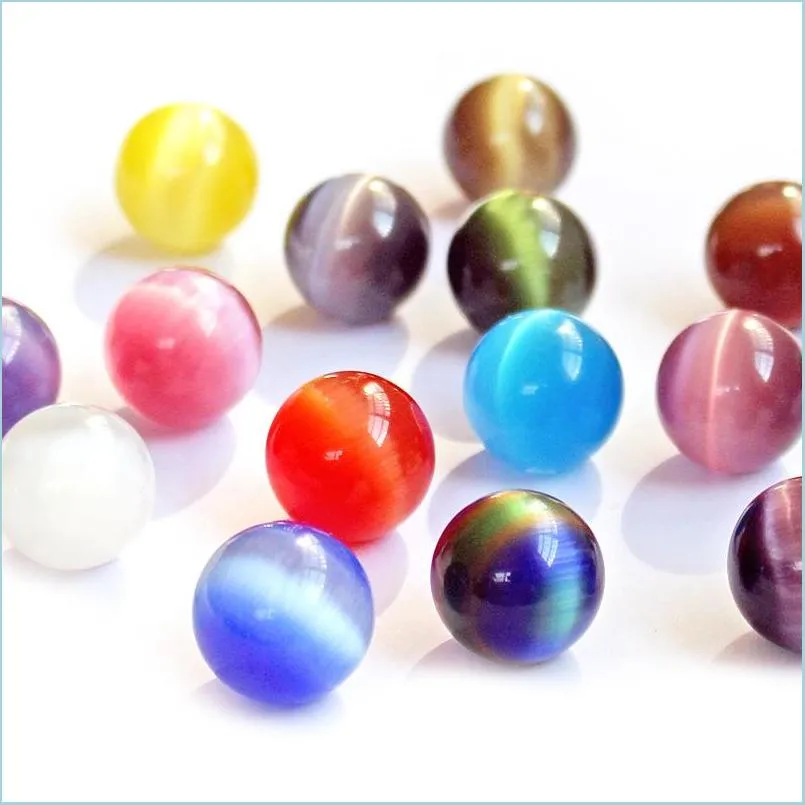 Kamień 20 mm 7 Chakra okrągłe koty oko Crystal Opal Stone Ball Ball Mosaic Craft Prezent Yoga Hand Play Odnment Decoration Dekoracja dostawa 2022 JE DHBM7