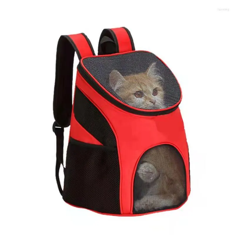 Housses de siège de voiture pour chien sac à dos respirant pour animaux de compagnie pour chiens et chats sac de voyage pliable Portable fermeture éclair maille trucs caca chiot transporteur