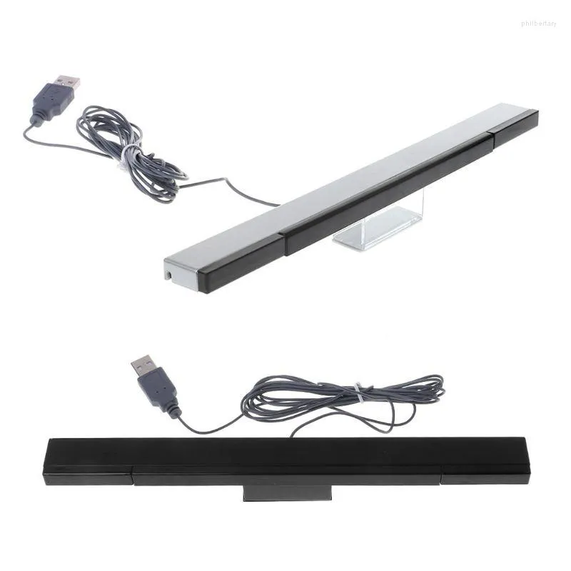 Game Controllers For Wii Sensor Bar Wired Receiver IR Signal Ray USB Plug Remote Replacement Motion