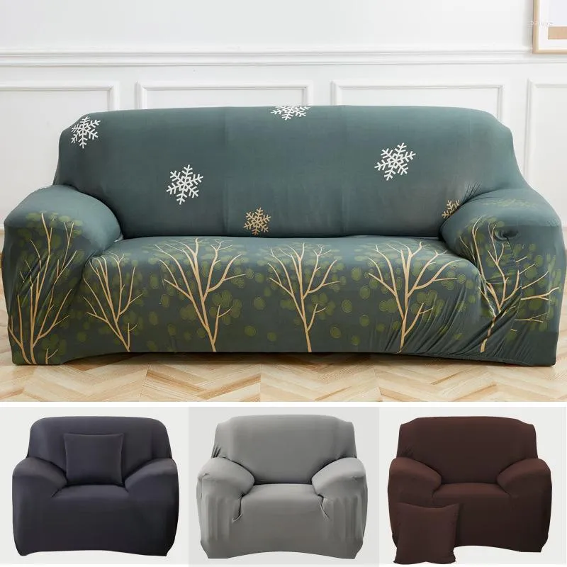 Housses de chaise Green Tree Salon Housse de canapé Housse élastique Convertit serré Tout compris 1/2/3/4 places Simple/Deux/Trois/Quatre places