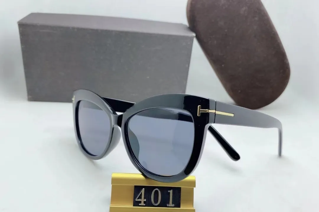 Gafas de sol piloto clásicas de alta calidad Diseñador ojo de gato Marca Para hombre Gafas de sol para mujer Gafas de vidrio Marcos cuadrados Lentes con caja 401
