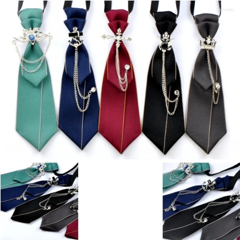 Bow Ties Simple Ribbon Bowtie Men's British Korean College Style Bank Uniform Collar Tie Handgjorda smycken Gift Men Party Accessories