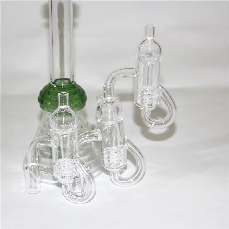 rokende kwarts enail Domeless nagels passen 16 mm 20 mm spoel met mannelijke vrouwelijke 90 graden gewrichtsklik NAIL OLIE Rigs Glass Bongs