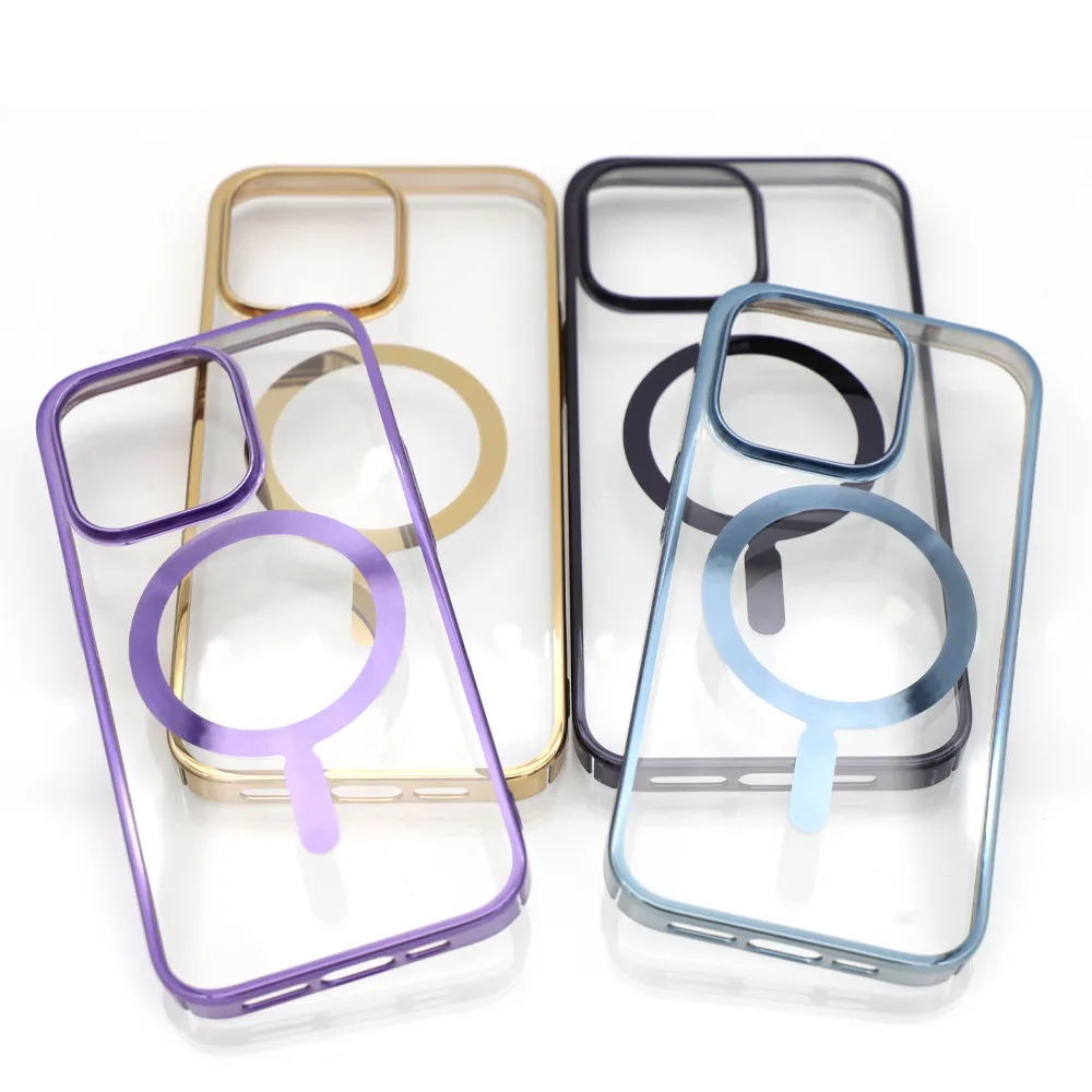 الحالات الهاتفية لـ iPhone 14 Pro Max 13 11 12 Promax Magsafe Magnetic Section Case 13Promax pc electroplated Case Case Hard