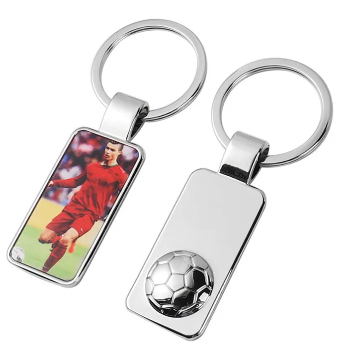 Fashion DIY sublimation blank keychains Soccer football designer keychain wallet Handbag Lover Keychains Car Key Ring for Woman Man Valentines Day Christmas Gift