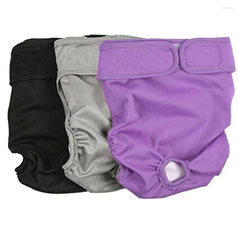 Vêtements de chien Blank Réutilisable Femelle Couche Shorts Réglable Bande De Ventre Mâle Sanitaire Chaleur Bitch Culottes Pour Petits Chiens De Taille Moyenne