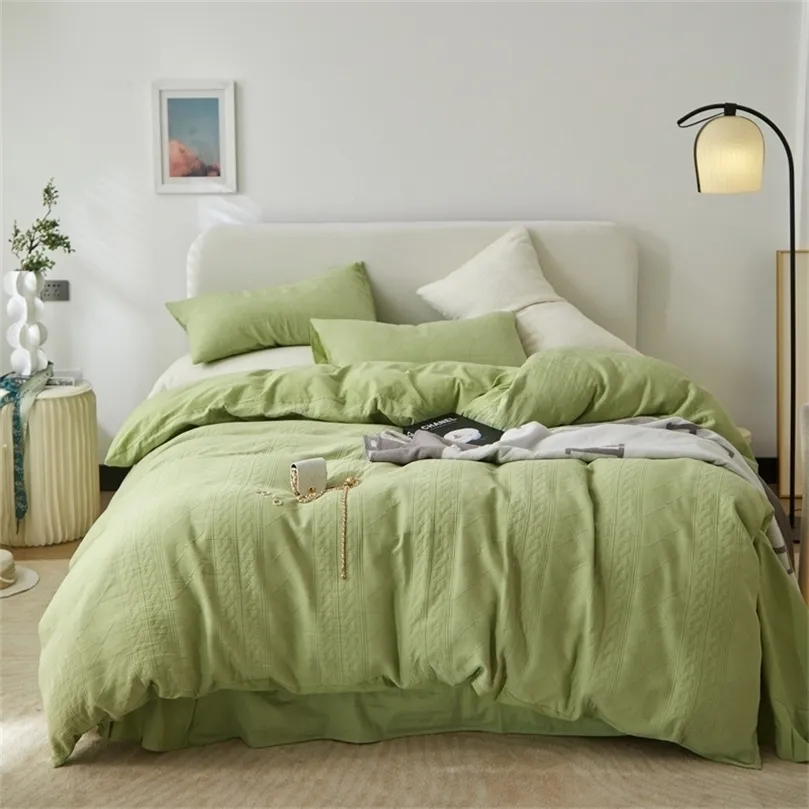 寝具セットラグジュアリージャクアード3ヤーン100％洗浄綿の寝具セット