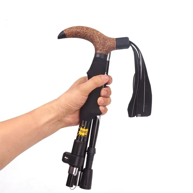 Trekking Poles Walking Cane Telescopic Baton Folding Walking Sticks