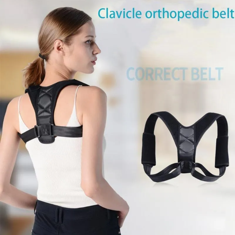 Soporte para la espalda Corrector de postura Cinturón ajustable Columna vertebral Hombro Brace Corrección Enderezador Corsé