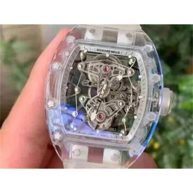 Orologio meccanico da uomo di lusso Millesmir Womens Rm001 Skull Rm56-02 Tourbillon Orologi da polso con movimento svizzero