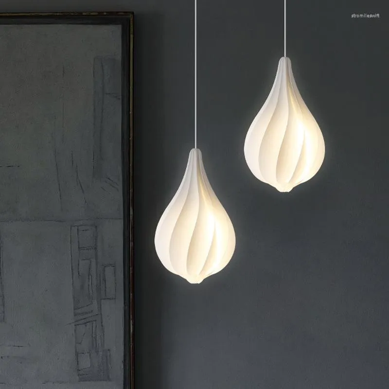 Pendant Lamps Nordic Lights LED Suspension Living Bedroom Bedside Single Head Lighting Girl Hanging Kitchen Porch Interior Decor Lamp