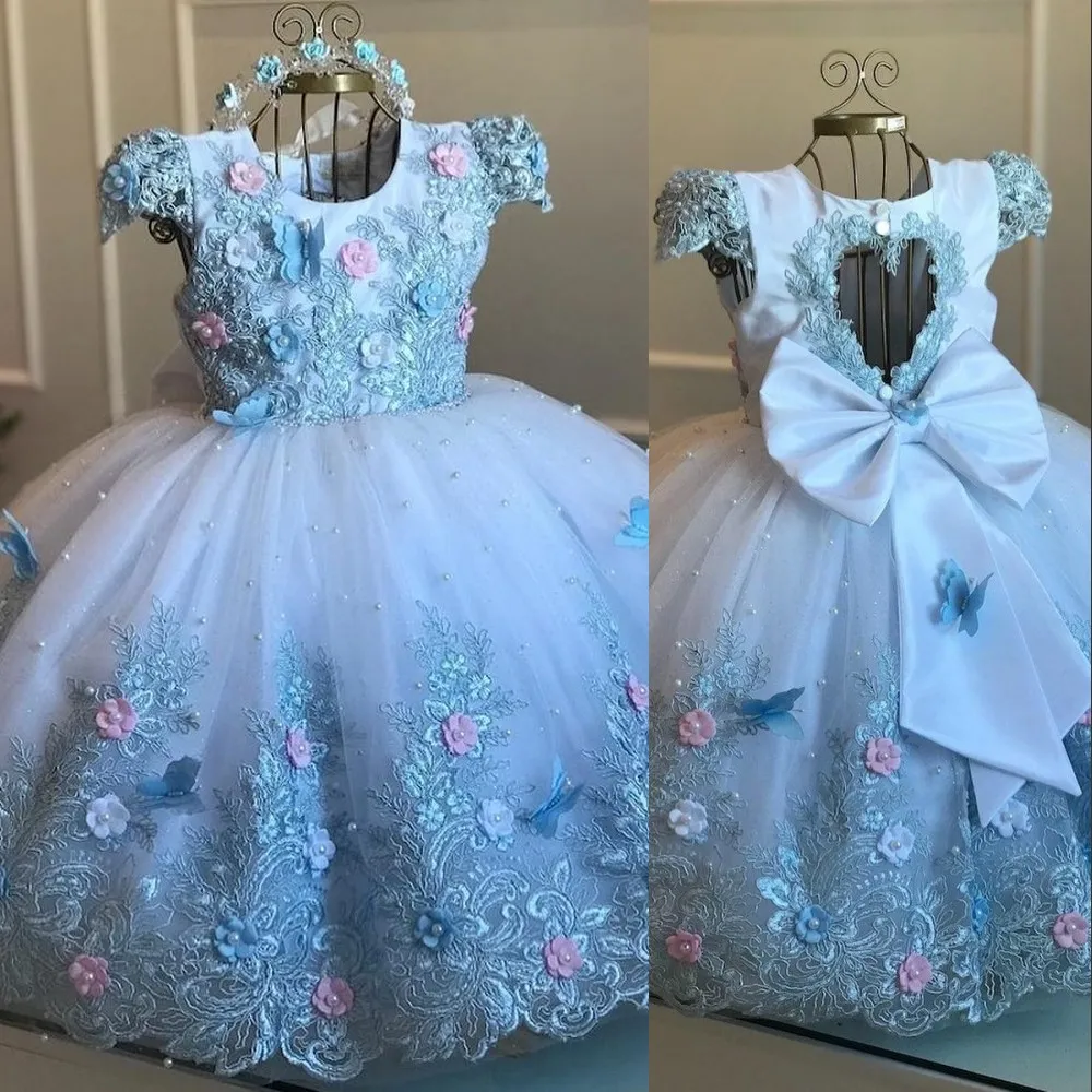 Gorgeous Organza & Satin Scoop Neckline Ball Gown Flower Girl Dresses With Handmade Flowers Gorgeous Organza & Satin Scoop Neckline Ball Gown Flower Girl Dresses With Handmade Flowers
