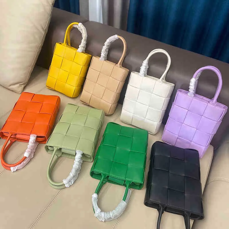 Evening Bags Bag Shoulder Woven Tote Bag High Quality Designer Bags 8 color Women Leather Handbag Luxury Crossbody Purses 220830Multi Poche