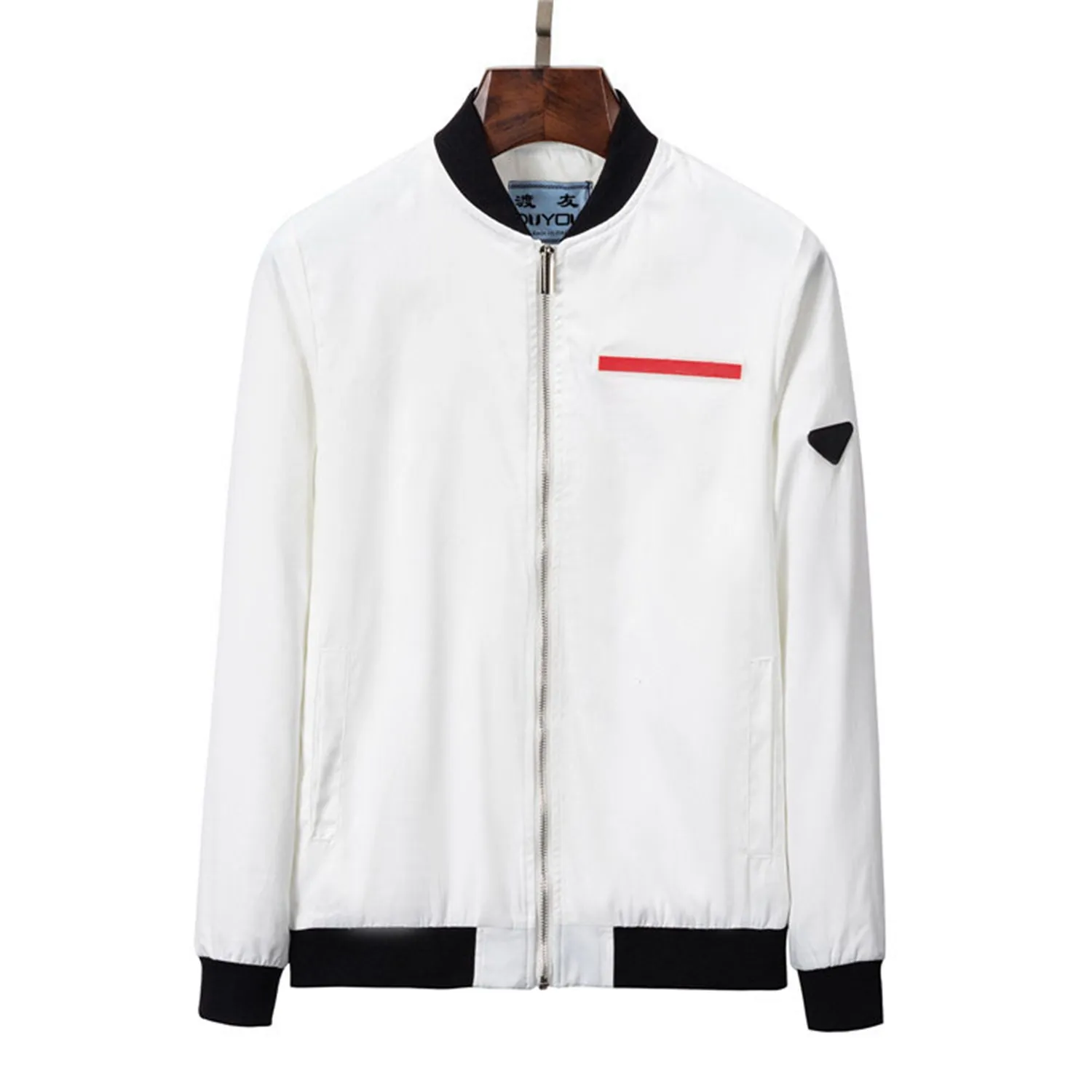 Jackets de homens finos Windbreaker zip com capuz de roupas de capuz de roupas de moda de qualidade de designer de hip hop casacos de braçadeira primavera e outono parkas size m-3xl 87609