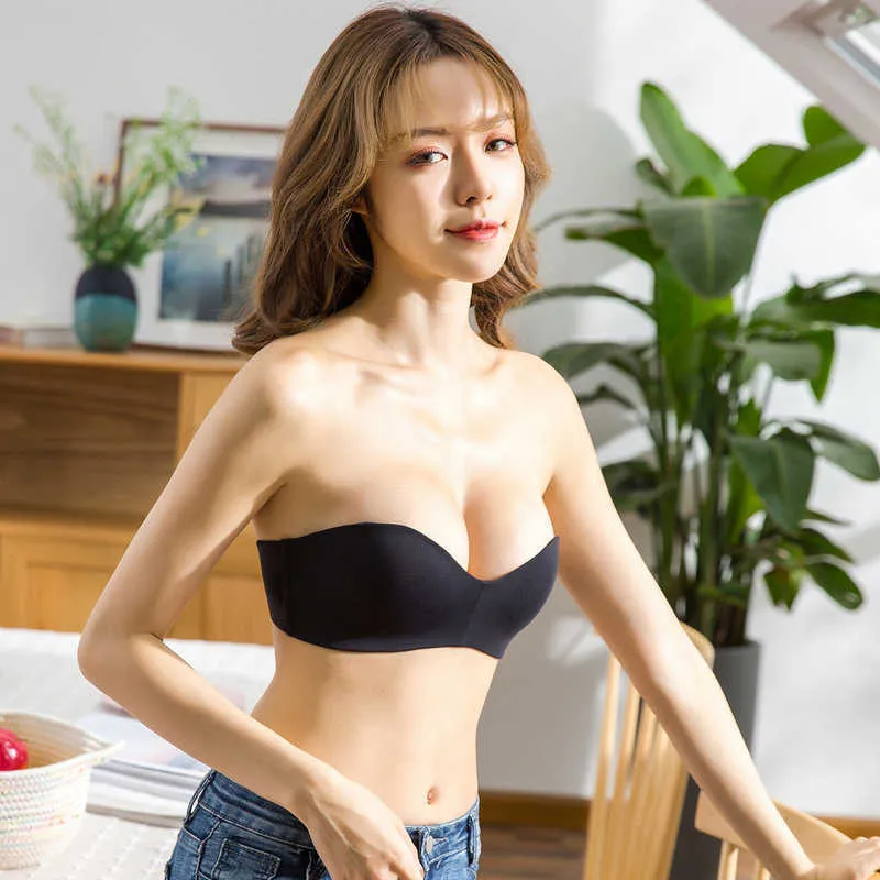 Other Panties Seamless Bras For Women Underwear Sexy Brassiere Active Push  Up Bra Strapless Female Top BH Comfort Lingerie Wire Free Bralette W221010