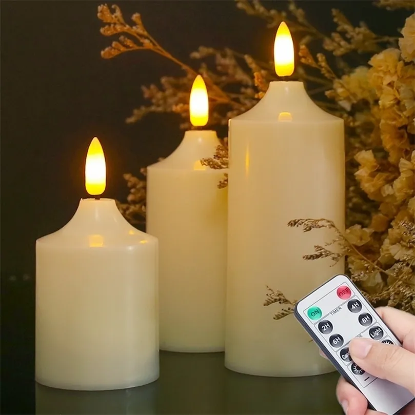 Candles Flickering Tealight Realistic Flameless LED Candles With Timer Remote Battery Operated