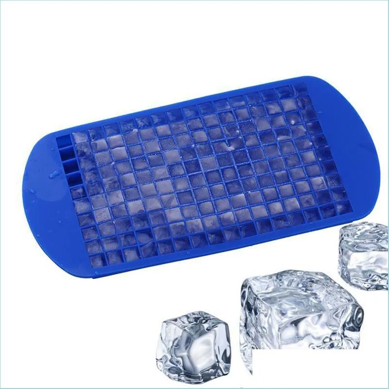 Glassverktyg Diy Creative Small Ice Cube Mold Tool Square Shape Sile Tray Fruit Maker Bar Kök Tillbehör Bekväm personlig DHLG2