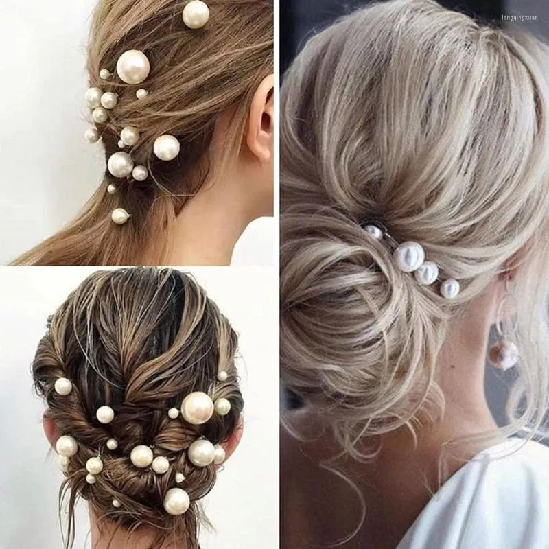 Cabeças de cabeça 20pcs pérolas de cabelo de noiva Terno de casamento artesanal Moda Moda Moda Bridesmaid Acessórios para o cabelo Party Prom
