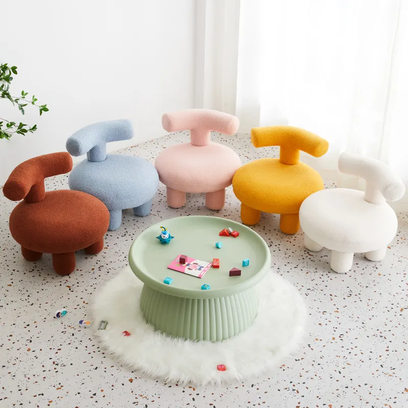 SoftLamb Cozy Chair: Plush & Colorful Living Room Furniture for Small Spaces - Cute, Comfortable & Fun Seating Option