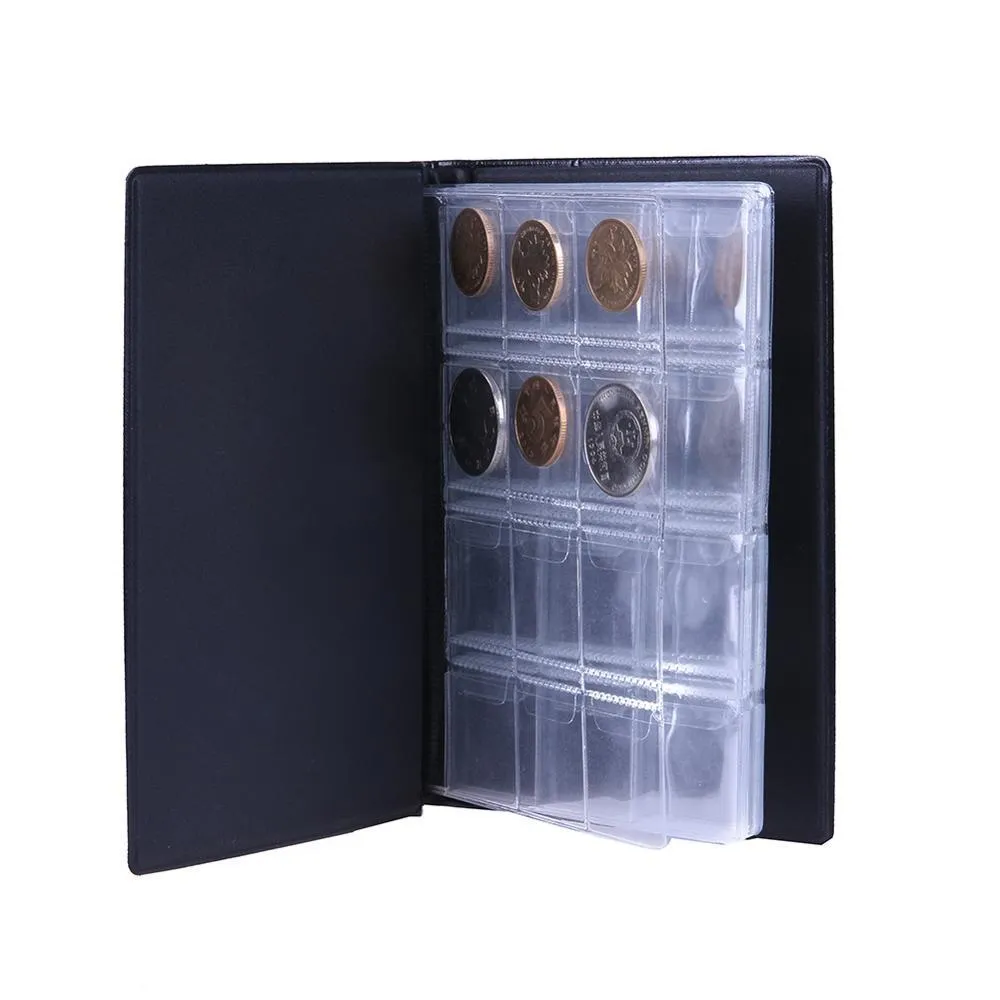 Red 120 Pockets Coin Collection Storage Book Album Money Holder Coins Folder