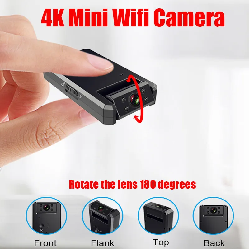 Другая электроника Jozuze Small Mini IP -камера Wi -Fi 4K Full HD 1080p Micro Camera Smart Home Monitor Mini Video Camcorder Micro IP Cam Wide Angle 221011