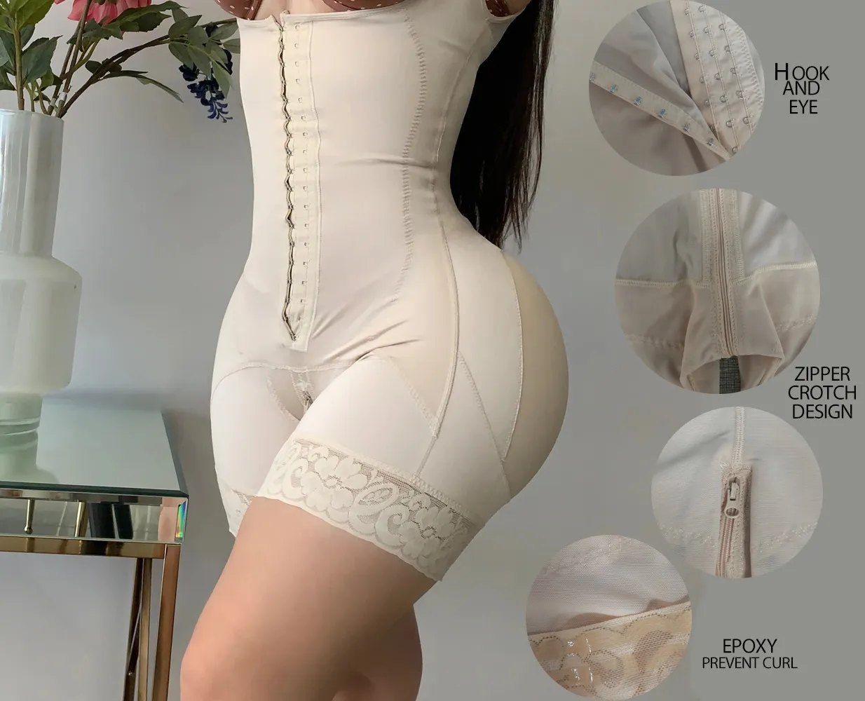 Body Shaper for Women Tummy Control Lifter Shapewear Bodysuit Plus Size  Girdle Hip-Lifting (Color : Skin, Size : 3X-Large) : : Clothing,  Shoes & Accessories