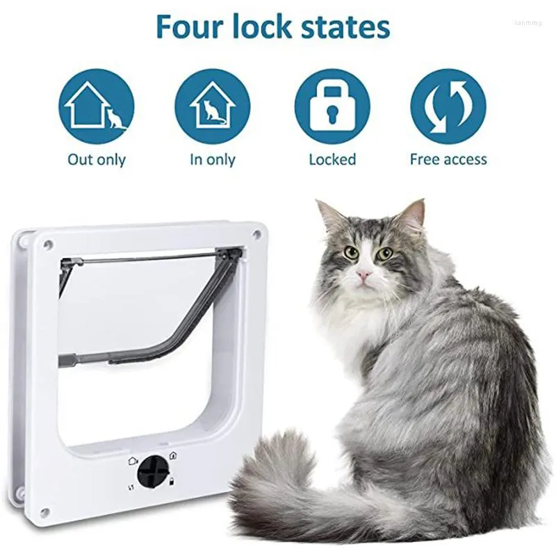Sportpet Designs Cat Carrier Dog Flap Door With 4 Way Security Lock
